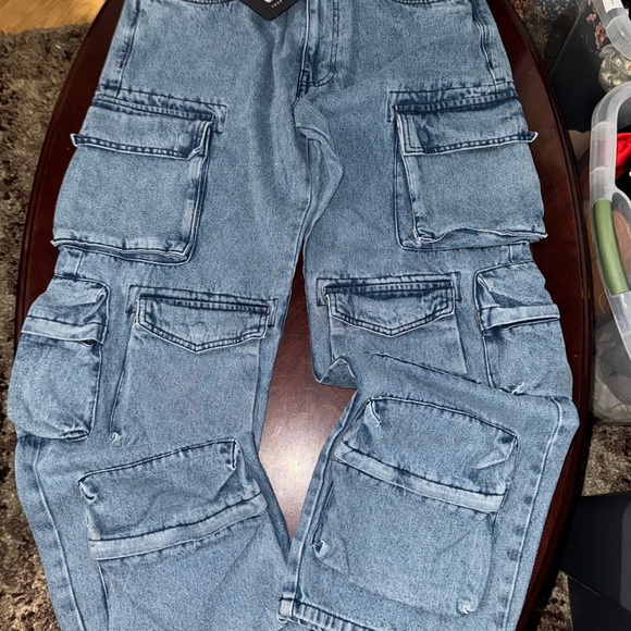 Copper Rivet Other - Men's Relaxed Fit Denim Cargo Jeans